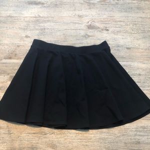 Black Flared Skater Skirt